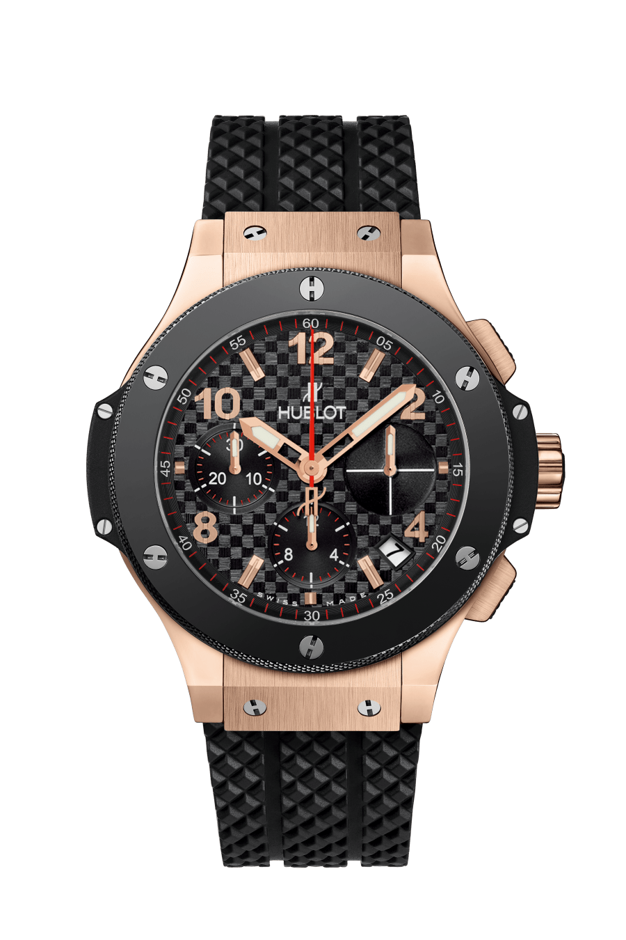 Hublot Big Bang with Black Checkered Dial in Rose Gold and Ceramic 