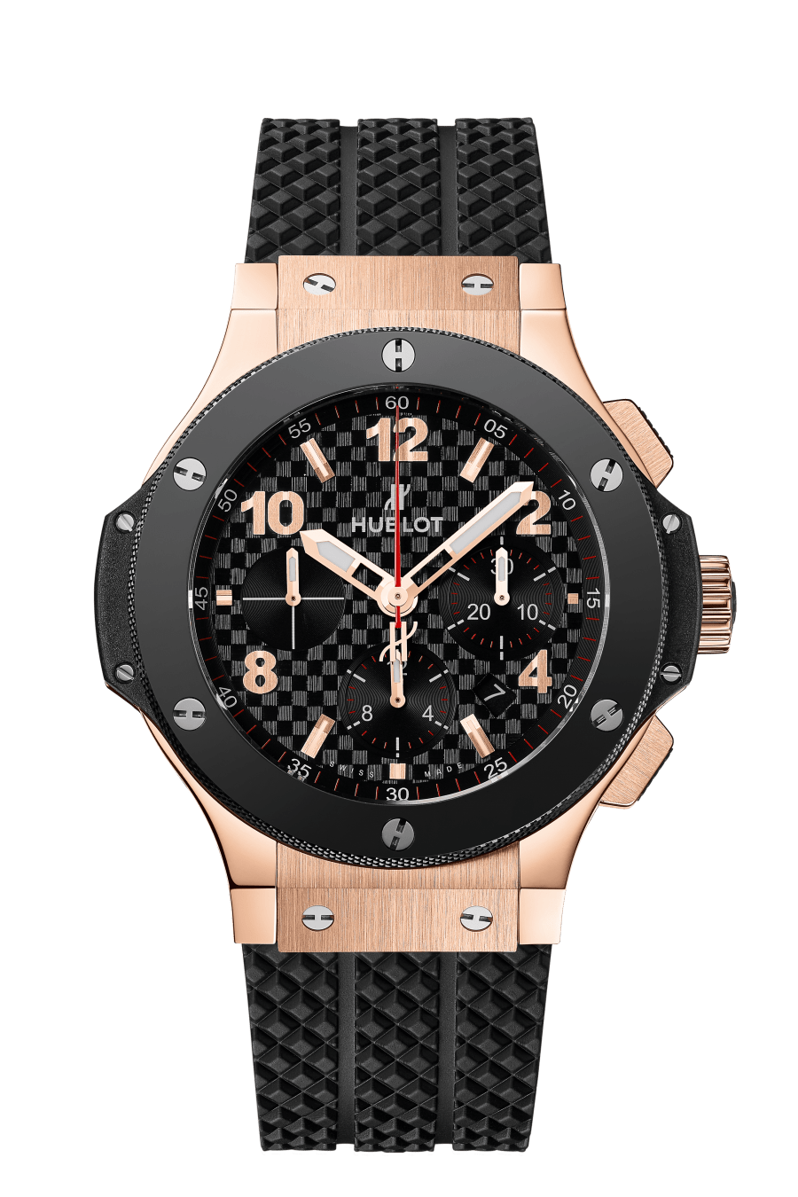 Hublot Big Bang with Checkered Black Dial in Rose Gold 44mm