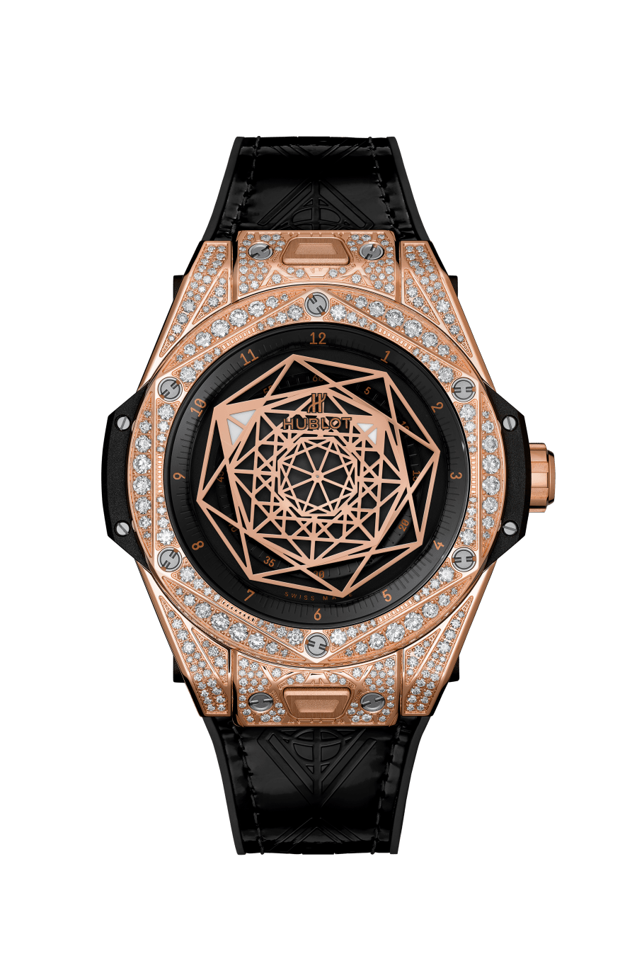 Hublot Big Bang Sang Bleu in Rose Gold Pave 39mm – Diamonds