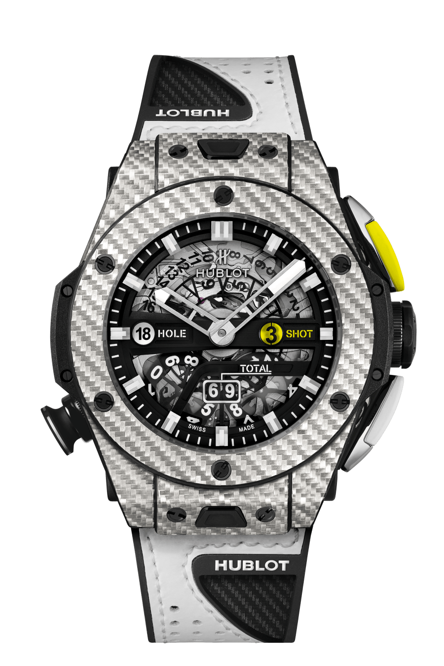 Hublot Big Bang Unico Golf in White Carbon 45mm – Diamonds