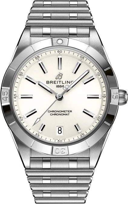 Breitling Chronomat 36MM In Stainless Steel with White Dial