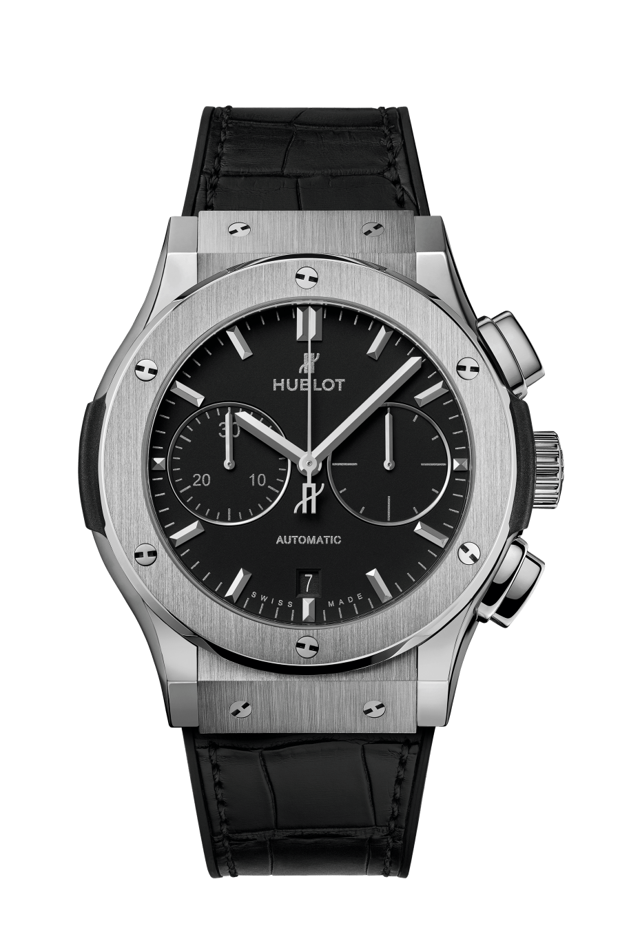 Hublot Classic Fusion Chronograph with Black Dial in Titanium 45mm