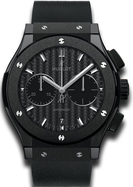 Hublot Classic Fusion Chronograph with Carbon Dial in Black Ceramic 45mm