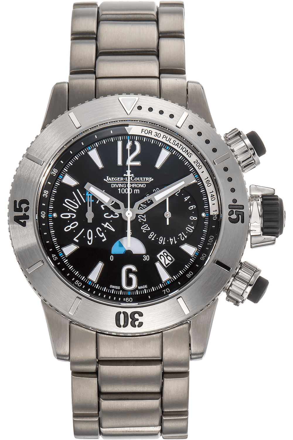 Jaeger LeCoultre Master Compressor Diving Chronograph in Titanium Diamonds International