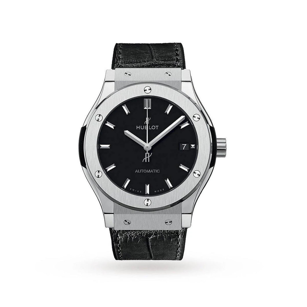 Hublot Classic Fusion with Black Dial in Titanium 45mm