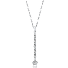 Load image into Gallery viewer, Convertible Diamond Necklace set in 925 Silver
